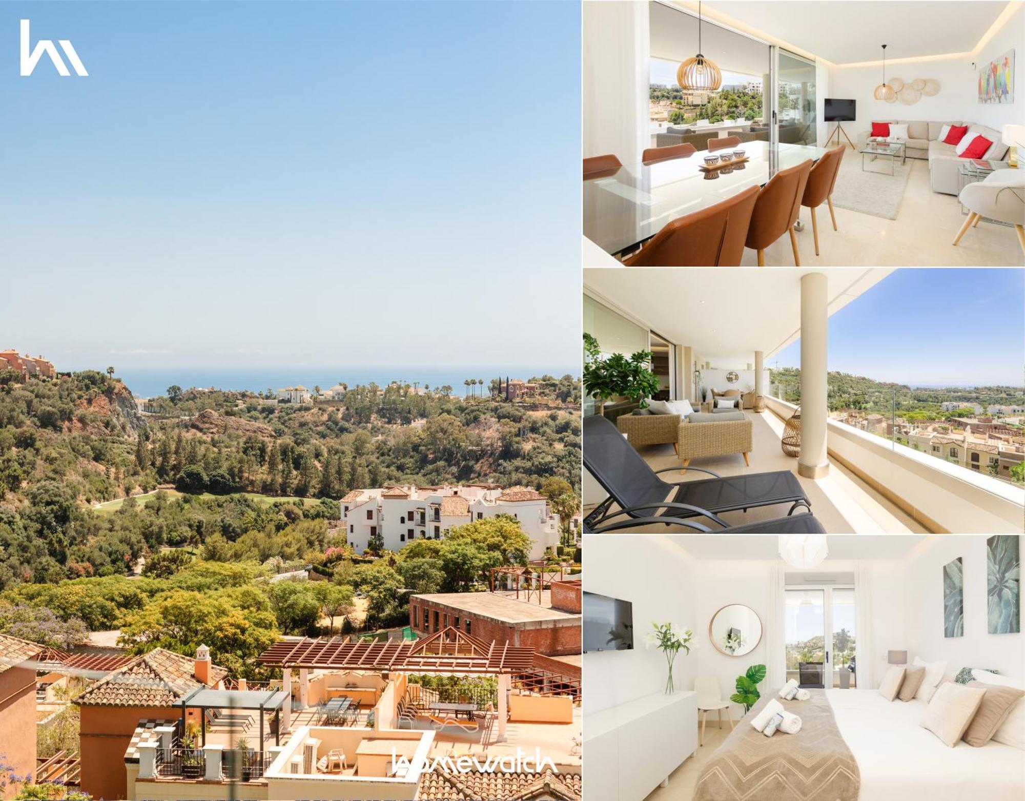 Modern Apartment, With Large Private Terrace And Panoramic Sea Views, In Benahavís Zewnętrze zdjęcie